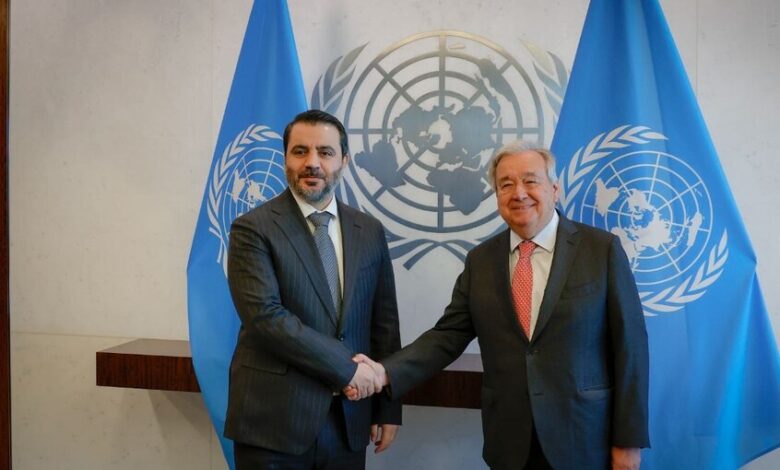 وزير الخارجية السوري يلتقي الأمين العام للأمم المتحدة في نيويورك 1 وزير الخارجية السوري يلتقي الأمين العام للأمم المتحدة في نيويورك