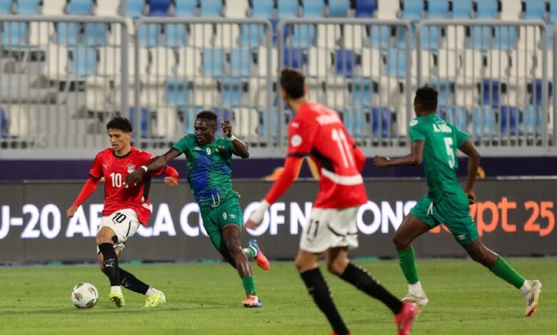 منتخب الشباب يخسر أمام سيراليون برباعية في كأس الأمم الإفريقية
