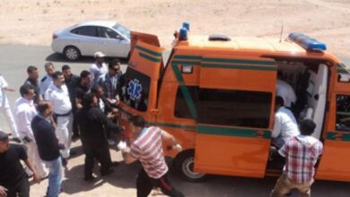 مصرع شخصين وإصابة 4 آخرين في حادث تصادم سيارة وتوك توك جنوب قنا