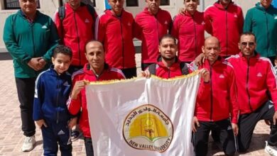 فريق جامعة الوادي الجديد يتالق فى التصفيات النهائية للجان الرياضية بمدينة راس البر