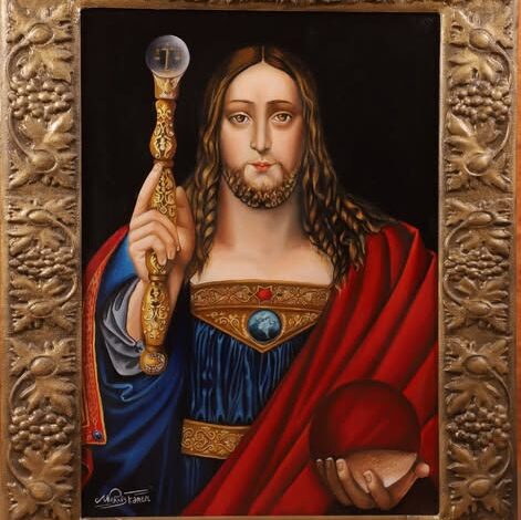 "أمير السلام" Prince of Peace للفنان مخلص كميل.. أيقونة زيتية تتجلى فيها لغة الرموز الروحانية