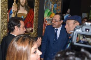 "أمير السلام" Prince of Peace للفنان مخلص كميل.. أيقونة زيتية تتجلى فيها لغة الرموز الروحانية