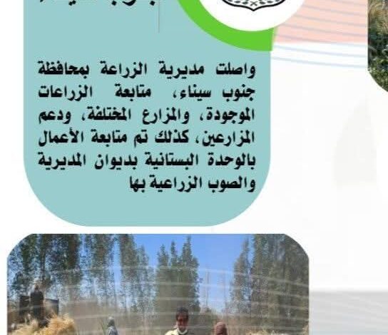 انفوجراف وفيديو| "الزراعة في كل مصر" خلال الفترة من 1 إلى 7 ابريل الجاري 1 انفوجراف وفيديو| "الزراعة في كل مصر" خلال الفترة من 1 إلى 7 ابريل الجاري