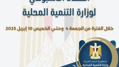 بالانفوجراف "التنمية المحلية × أسبوع"