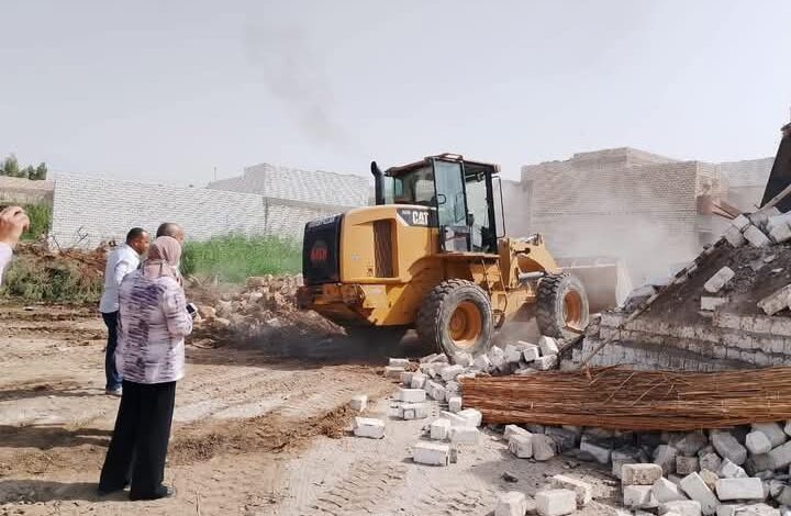 إزالة 278 حالة تعدٍ على الأراضي الزراعية وأراضي أملاك الدولة بالمنيا