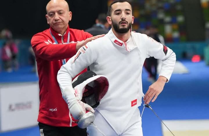 محمود السيد يتأهل لنصف نهائي سيف المبارزة ببطولة العالم للناشئين بالصين 1 محمود السيد يتأهل لنصف نهائي سيف المبارزة ببطولة العالم للناشئين بالصين