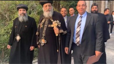 الاتحاد العام للجالية المصرية بفرنسا يهنئ قداسة البابا تواضروس الثاني بعيد القيامة المجيد