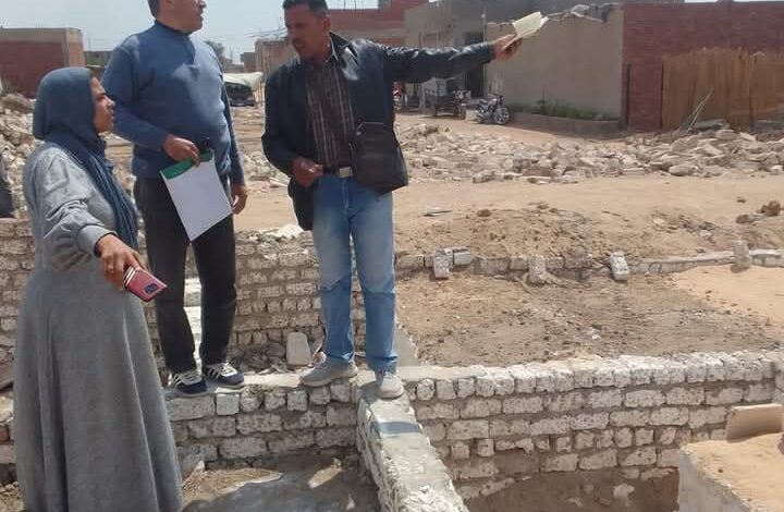 إزالة ١٦ حالة تعدى على الأرض الزراعية طوخ  