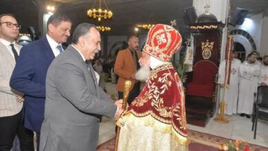 محافظ أسيوط يزور المطرانيات وبعض الكنائس بالمحافظة للتهنئة بعيد القيامة المجيد