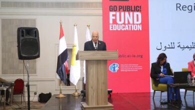 الزناتى يفتتح المؤتمر الدولى للتعليم فى مناطق الصراع بدقيقة حداد على أرواح الشهداء الفلسطينيين