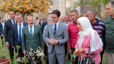الجيزاوي "افتتاح معرض الزهور الثانى بجامعة بنها