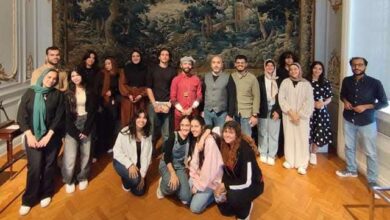 طلاب الفنون الجميلة بالمصرية الروسية يشاركون بإحتفالية وزارة الثقافة 