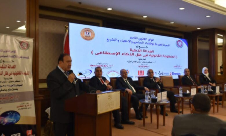 رئيس النيابة الإدارية يشهد الجلسة الافتتاحية للمؤتمر القانوني بحضور وزير العدل المستشار عدنان الفنجري