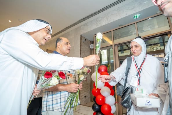 "الماسية" تستقبل 1300 حاج من بعثة التضامن الاجتماعي في مكة المكرمة 1 "الماسية" تستقبل 1300 حاج من بعثة التضامن الاجتماعي في مكة المكرمة