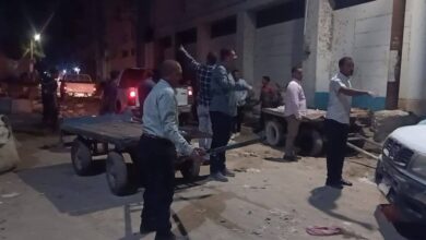 حملة ليلية للقضاء على ظاهرة النباشين والتحفظ على عدد من العربات الكارو"