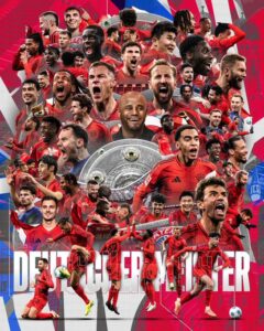 هاري كين يرفع أول ألقابه مع بايرن ميونخ بطل للدوري الألماني 2 هاري كين يرفع أول ألقابه مع بايرن ميونخ بطل للدوري الألماني