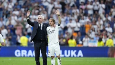 ريال مدريد يختتم مشواره في الليغا بفوز بنكهة الهزيمة ووداع مودريتش وأنشيلوتي