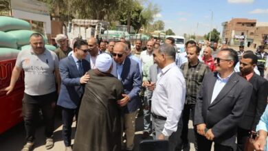 محافظ المنيا يتابع توريد القمح ويؤكد: المحافظة رائدة في الإنتاج ووردنا 120 ألف طن