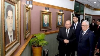 رئيس جامعة المنصورة بستقبل النـــائب العام المصري اليوم الخميس بمقر إدارة الجامعة