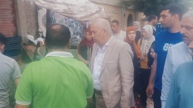 جمعة "يقود حملة رفع الاشغالات  لتسهيل حركة المرور بشوارع مدينة طوخ 