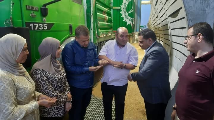 استلام ١١٠ آلاف طن من القمح المحلي بمواقع التخزين بالصوامع والشون بالجيزة  -----