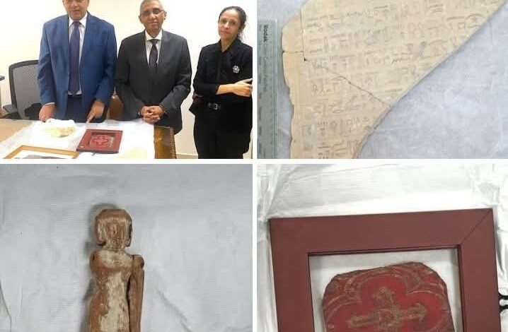 مصر تسترد 20 قطعة أثرية من أستراليا 1 مصر تسترد 20 قطعة أثرية من أستراليا