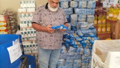 ضبط 5 طن أرز وسكر مجهول المصدر خلال حملات تفتيشية بالعاشر من رمضان