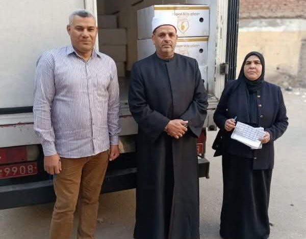 وكيل وزارة الأوقاف بالشرقية .إستلام 2 طن لحوم من مشروع صكوك الإطعام لتوزيعها على الأسر الأولى بالرعاية