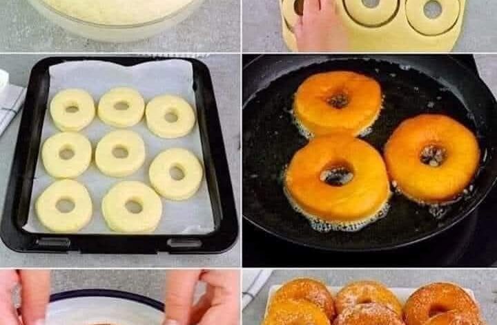 طريقة عمل الدونات المقلية 