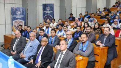 محافظ المنيا ورئيس جامعة اللوتس فى حوار مفتوح مع الطلاب