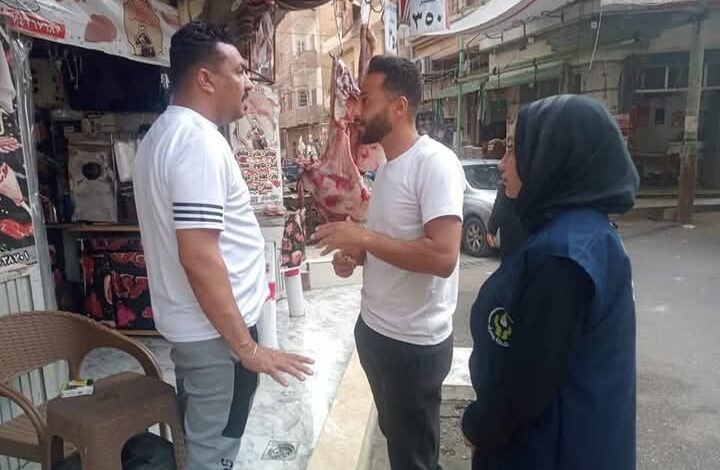 شركة مياه الشرب تطلق حملات لتوعية المواطنين وأصحاب محال الجزارة بأهمية ترشيد استهلاك المياه 