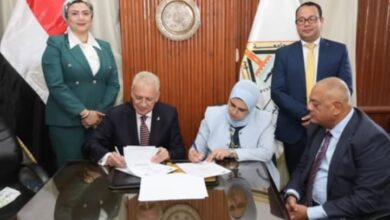 توقيع بروتوكول تعاون بين كلية الهندسة ببنها ونقابة المهندسين بالقليوبية