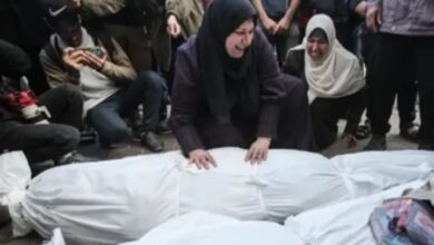 الدكتورة آلاء النجار تفقد أولادها جميعا وزوجها نتيجة القصف الصهيوني الغادر لمنزلهم بقطاع غزة 