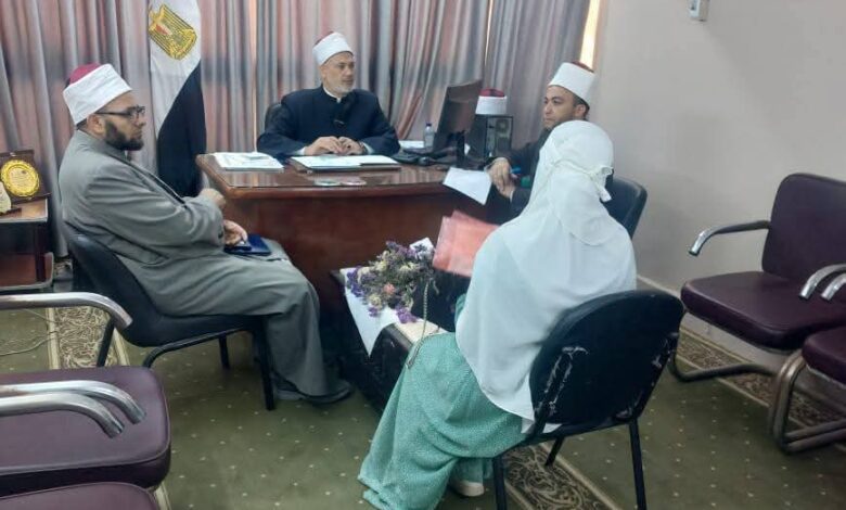 مديرية أوقاف بنى سويف تجري الاختبارات الأولية لمسابقة المتقدمات للحصول على تصريح واعظة معتمدة 1 مديرية أوقاف بنى سويف تجري الاختبارات الأولية لمسابقة المتقدمات للحصول على تصريح واعظة معتمدة