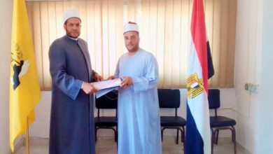 تكريم إمام مسجد بالعريش لموقفه الإنساني مع أحد المصلين واسعافه من غيبوبة سكر