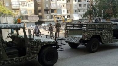 الجيش اللبناني يكشف على مواقع في ضاحية بيروت الجنوبية بطلب من لجنة المراقبة