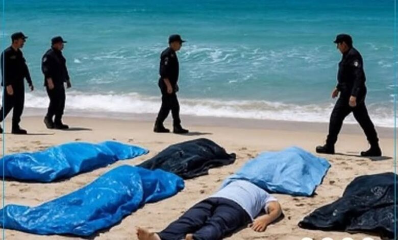 العثور على 10 جثث لمهاجرين غير شرعيين على شاطئ مطروح