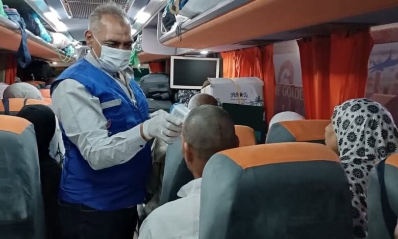“صحة جنوب سيناء” تتابع عودة الحجاج المصريين عبر ميناء نويبع البحري 1 “صحة جنوب سيناء” تتابع عودة الحجاج المصريين عبر ميناء نويبع البحري