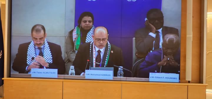 وزير العمل يلقي كلمة المجموعة العربية في الملتقى الدولي للتضامن مع شعب وعمال فلسطين 1 وزير العمل يلقي كلمة المجموعة العربية في الملتقى الدولي للتضامن مع شعب وعمال فلسطين