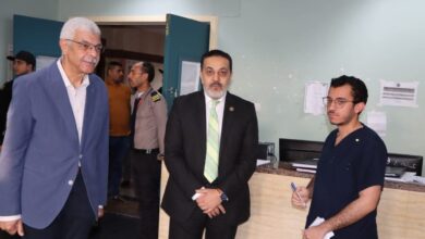 رئيس جامعة المنوفية يتفقد معهد الكبد القومي ويقدم التهنئة للأطقم الطبية والعاملين بعيد الاضحي المبارك 