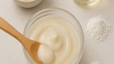 ماسك لبان الدكر والنشا الغني بالكولاجين الطبيعي