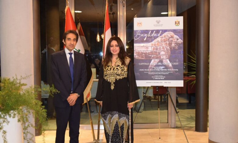 السفير المصرى بروما بسام راضى يؤكد قوة العلاقات المصرية العراقية الممتدة فى عمق التاريخ