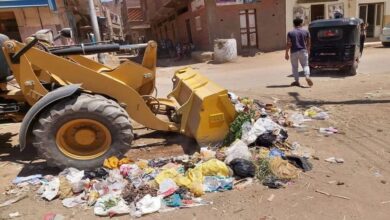 رفع 70 طن قمامة ومخلفات بقرى مركز سوهاج