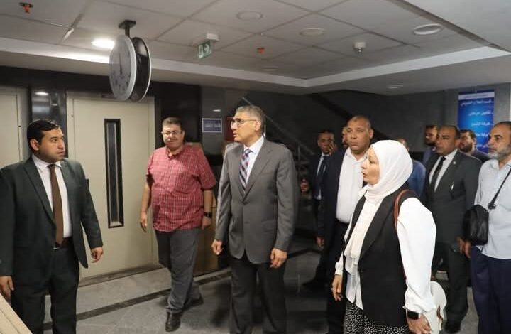 محافظ الجيزة يتفقد مشروع تطوير مبنى التأمين الصحي بمنطقة روز اليوسف 1 محافظ الجيزة يتفقد مشروع تطوير مبنى التأمين الصحي بمنطقة روز اليوسف