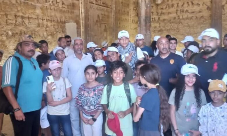 المنيا تستقبل وفد Kids Camp في جولة سياحية بالمناطق الأثرية لتعزيز الهوية الوطنية لدى النشء