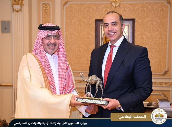 وزير الشئون النيابية والتواصل السياسي يستقبل سفير خادم الحرمين الشريفين لدى جمهورية مصر العربية 1 وزير الشئون النيابية والتواصل السياسي يستقبل سفير خادم الحرمين الشريفين لدى جمهورية مصر العربية