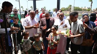 افتتاح المعرض الأول للأسر المنتجة والحرف اليدوية بمدينة طور سيناء