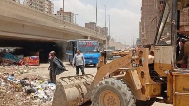 نائب المحافظ" تقود حملة إزالة اشغالات بشارع بهتيم اسكو