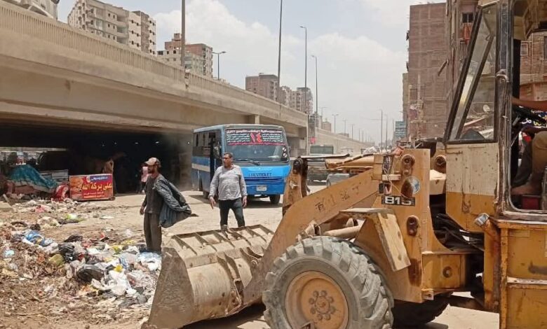 نائب المحافظ" تقود حملة إزالة اشغالات بشارع بهتيم اسكو