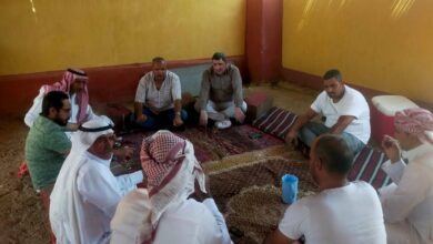 زيارة ميدانية لرئيس مدينة الطور بتجمع وادى ميعر بسيناء